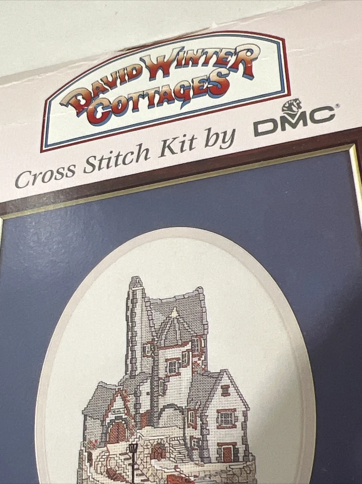 Kit de punto de cruz contado David Winter Cottages DMC Cornish Harbour 7" x 10" NUEVO Foto 4 de 4