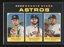2020 Topps Heritage Rookie Stars Bryan Abreu/Abraham Toro/Rogelio Armenteros RC