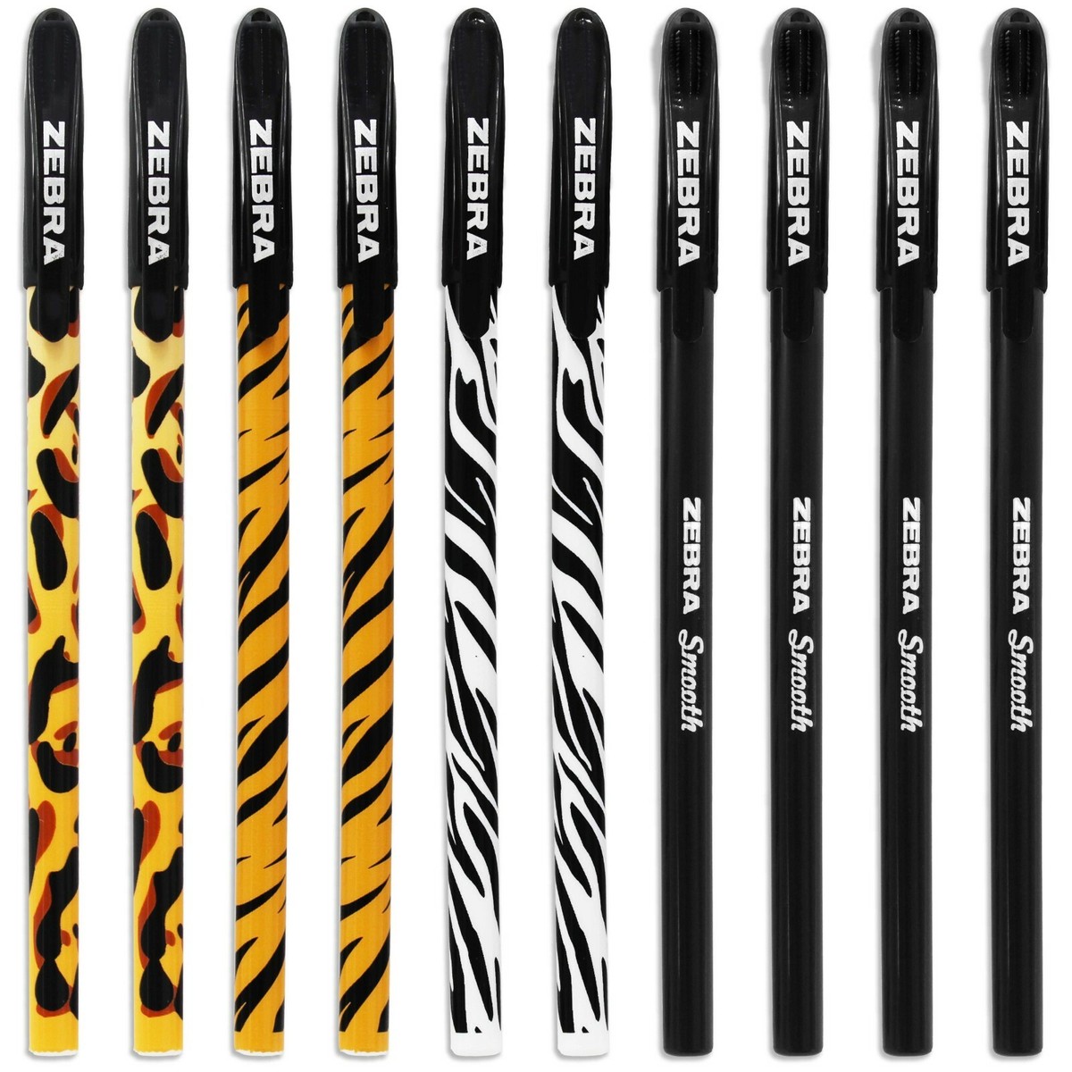 Zebra Doodler'z Stick Ballpoint Pen - 1.0mm - Animal Print & Black