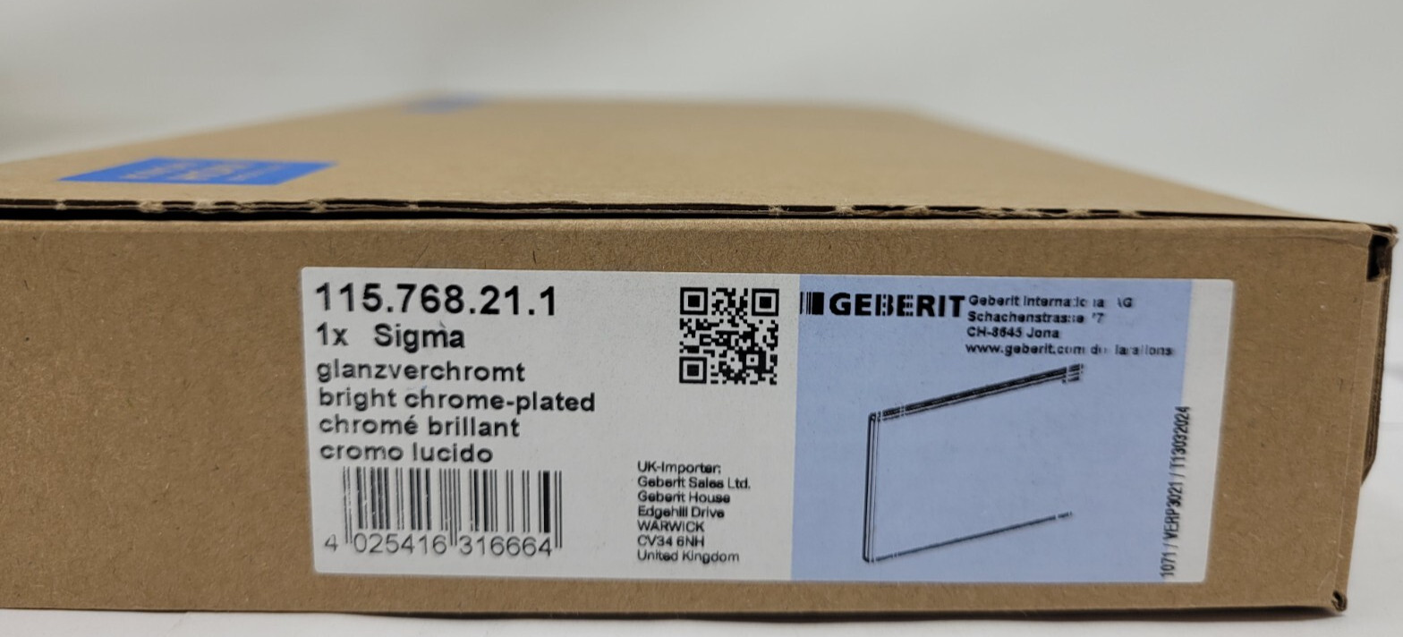 Geberit 115.768.21.1 Flush Plate Sigma Series in-Wall Toilet Systems - Chrome