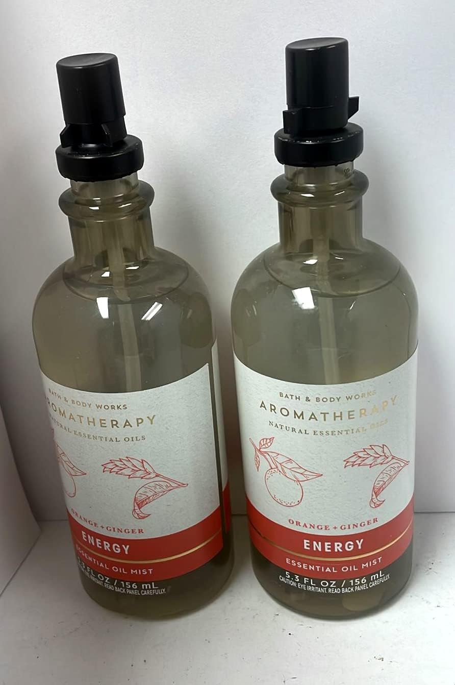 Aromatherapy Pillow Mist, 5.3 Fl Oz, 2-Pack (Orange + Ginger)