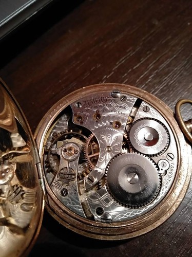 Gold-plated pocket watch Waltham. - Bild 12 von 12