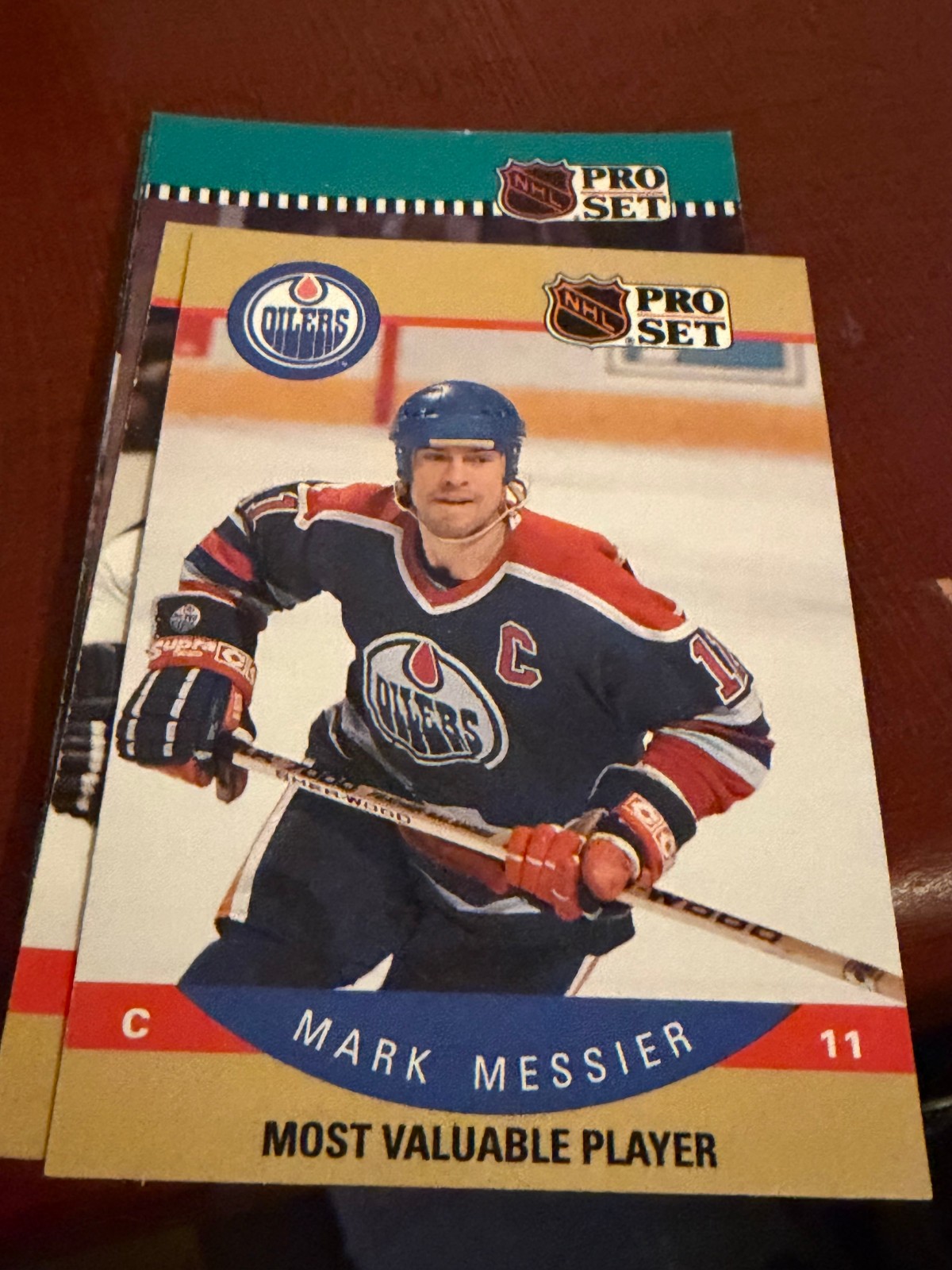 1990-91 Pro Set Hockey Most Valuable Player Mark Messier #397 Edmonton Oilers