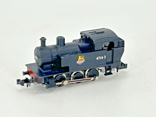 Minitrix Spur N BR Black Fowler 2F Dock Tank Dampflok 47163 | Condition: Used