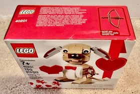 LEGO 40201 BrickHeadz Valentine's Cupid Dog Seasonal Retired NEW Sealed NISB