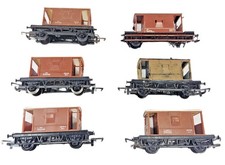 Rake Of 6x Hornby R6368 OO Gauge 20 Ton Standard Brake Van B952698 Brown Unbox