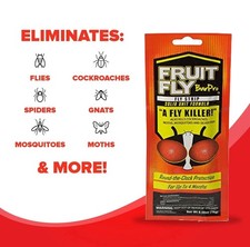 FruitFlyBarPro Strips 5pack Better Than Fly Traps Eliminates & Prevents upto 4mo