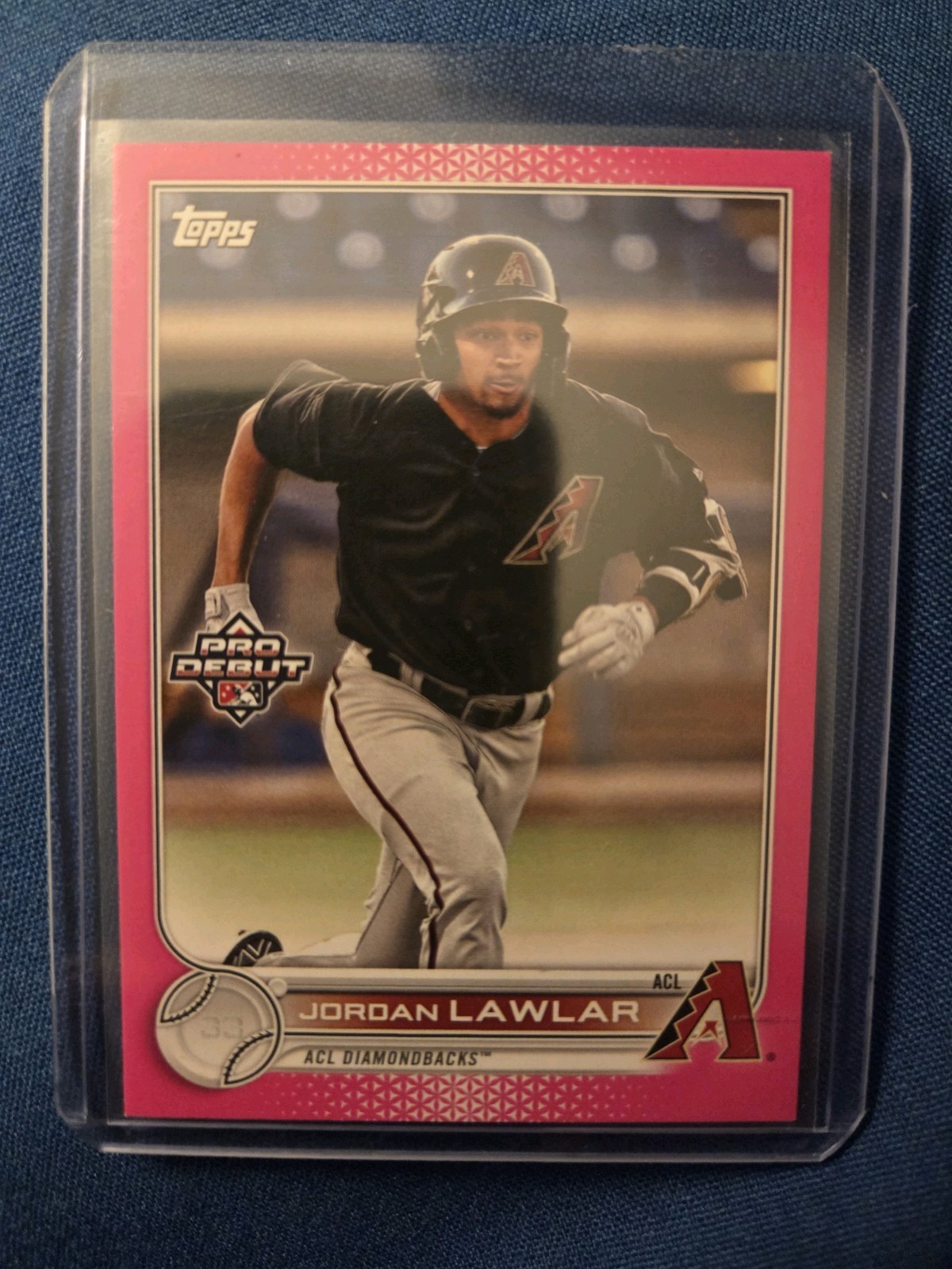 2022 Topps Pro Debut - Jordan Lawlar #PD-102 Fuchsia /199 (RC)