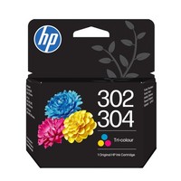 Hp 302/304 Tri-Color Original Ink Cartridge (B7RT6AE) - Works Deskjet 1110, 2130