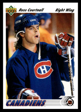 1991-92 Upper Deck Russ Courtnall #168 Montreal Canadiens NHL Hockey