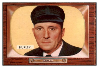 1955 BOWMAN #260 EDWIN HURLEY UMPIRE NR-MT SET BREAK 493669 (KYCARDS)
