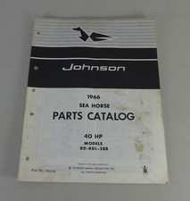Teilekatalog OMC Johnson Outboards / Außenborder 40 PS Models Stand 1965