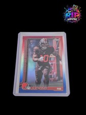 2025 Topps Chrome #325 Quinshon Judkins Red White and Blue Refractor