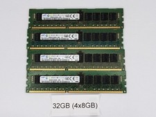 Samsung 32GB 4x8GB DDR3-1600 PC3-12800R Server RAM M393B1G70QH0-CMA