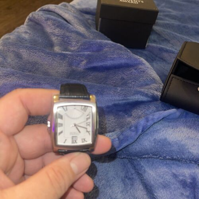 #ad Bulova Honda Black Leather Band 8quot; Stainless Steel Wrist Watch $60.99