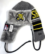 Wichita State Shockers NCAA NE Knit Trapper Hat~Gray/Black/Gold