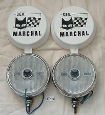 Marchal 810 Rare Clear Fog Driving Lights Nos Covers- Pair - Hella Cibie Bosch