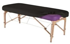 Massage Table Protection Cover   100 PU, Fitted Massage Table Black
