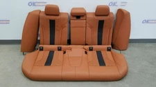 20 BMW M5 F90 COMPLETE REAR SEAT ASSEMBLY ARAGON BROWN LEATHER