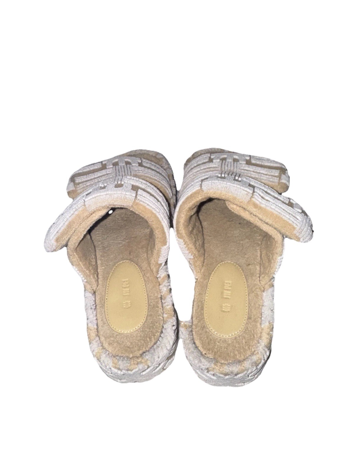 JW PEI Lexi Terry Slide Sandal - OatMilk Size 8 Casual Lounge