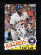 2020 Topps 1985 Topps Baseball Black 68/299 Yordan Alvarez #85-50 7zf