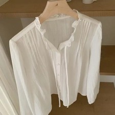 Oganza Blouse for Weddings & Formal Events - White
