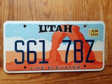 1 x original USA Nummernschild aus UTAH - THE BEEHIVE STATE*TOP*TOP*TOP*