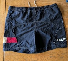Tommy Hilfiger Flag Logo Lined Swim Trunk Navy Board Shorts Size L Vintage Y2K