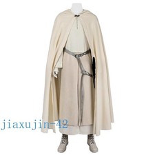 LOTR Gandalf White Costume The Lord of The Ring Wizard Outfit Cosplay Suit Anime