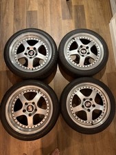 4 X 18" Porsche 964 993 Simmons 3 peice split rim alloys 11j / 9j  rare FR18 