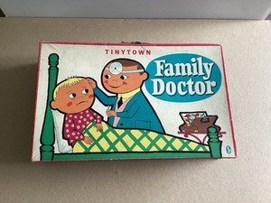 Vtg Tintytown Family Doctor Kit Peerless Playthings Company w/ Instructions/Rule