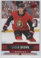 2017-18 Upper Deck Overtime Rookies Red Foil 88/99 Logan Brown #165 1d5
