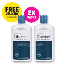 2 x Packs Restoria Discreet Unisex Color Restoring Cream Natural 250ml FreeShip
