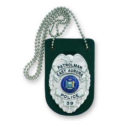 Strong Leather Company 71900 Undercover Badge Holder with Chain, Black