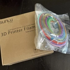 3d printer filament lot of 2 - red and multi colors.