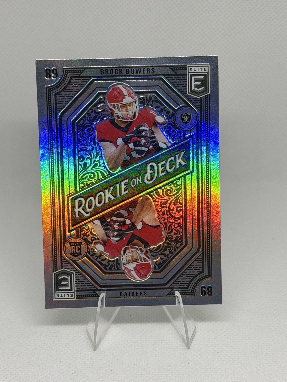 2024 Panini Donruss Elite - Rookie on Deck Brock Bowers #5 (RC)