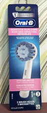 Oral-B Sensitive Gum Care Replacement Brush Heads Extra Soft Bristles 3ct