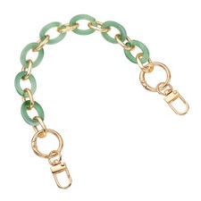 Acrylic Purse Strap 12" Bag Chain for Handbags Replacement Bag Blue Green