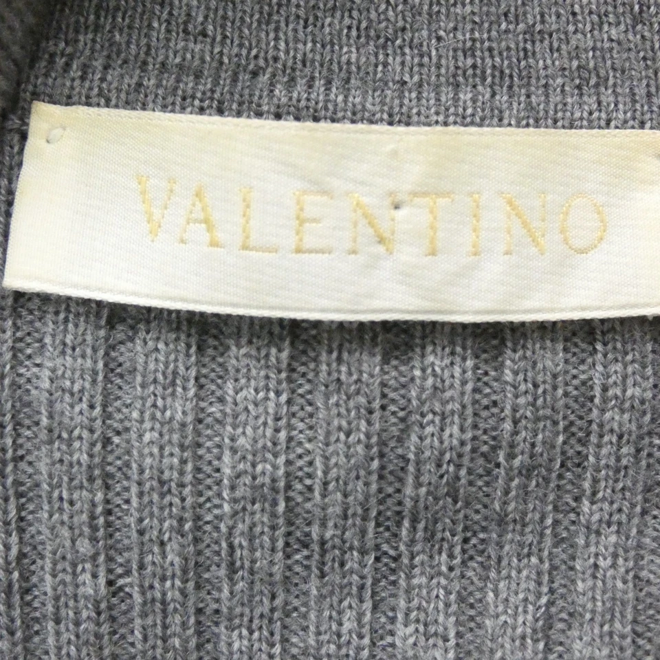 Valentino цветочный кружева и трикотажа с воротником верхний джемпер размер M шерсти кашемир дизайнер - Изображение 2 из 4