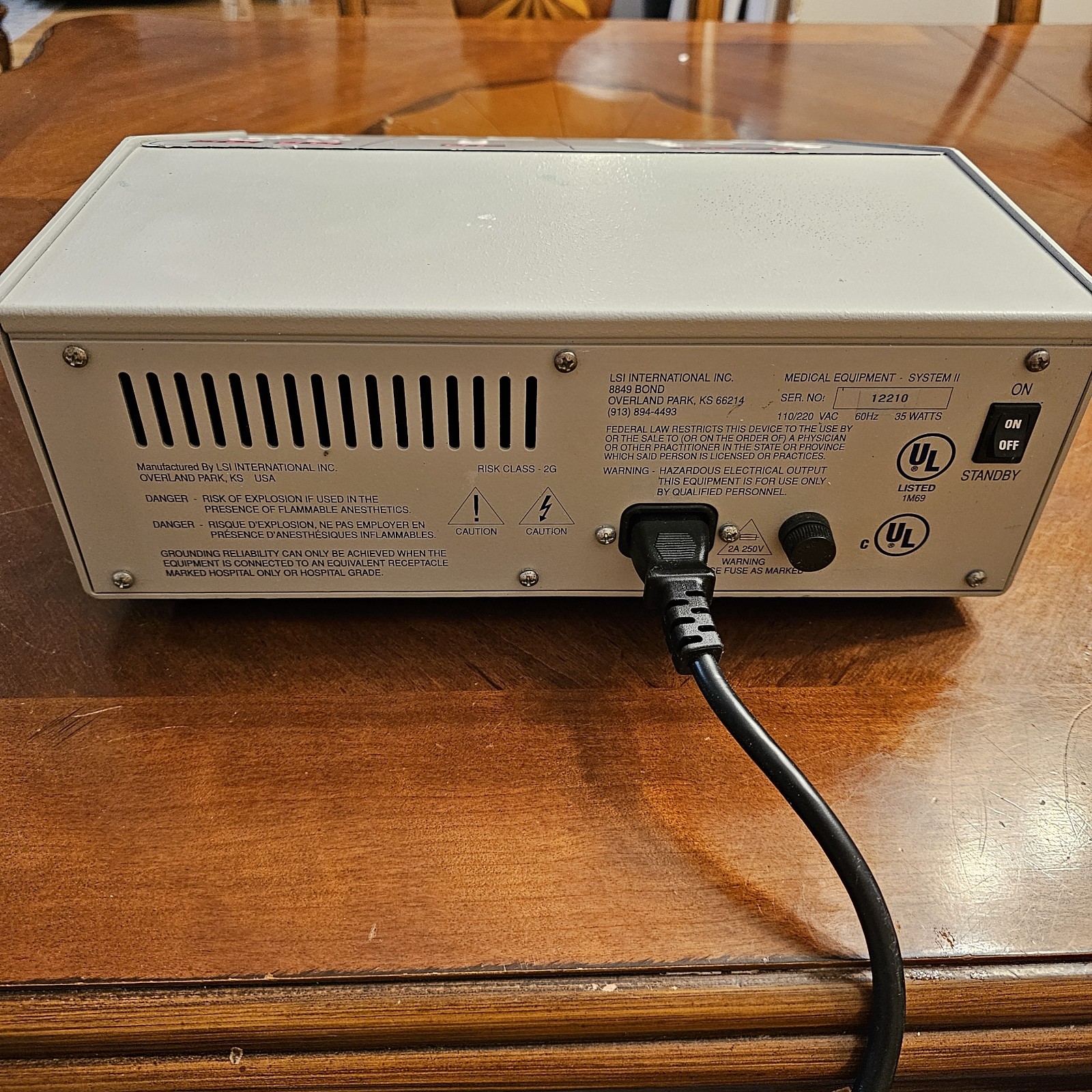 LSI System II Interferential Electrotherapy Unit - WORKING