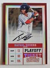 2017 Contenders Draft Picks Rafael Devers Playoff Ticket 11/15 autographed #21 — photo 1