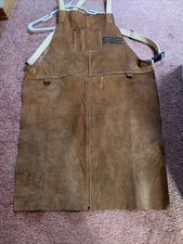 Welding Apron Cowhide Leather Welder Workwear Heat Insulation Clothing 42“x 23."