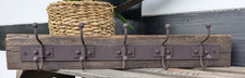 ❤️ Große 5er Hakenleiste Altholz Eisen Garderobe  Antiklook  Vintage ❤️