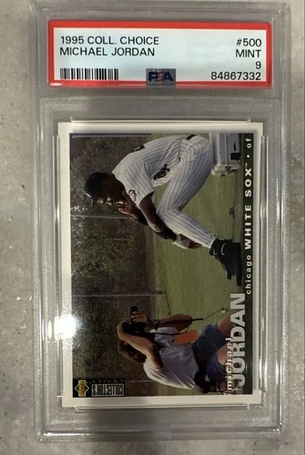 1995 Upper Deck Collector's Choice - Michael Jordan #500 Chicago Sox Bulls PSA 9