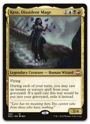 Kess, Dissident Mage #344 (NM) Streets New Capenna NCC Magic MTG