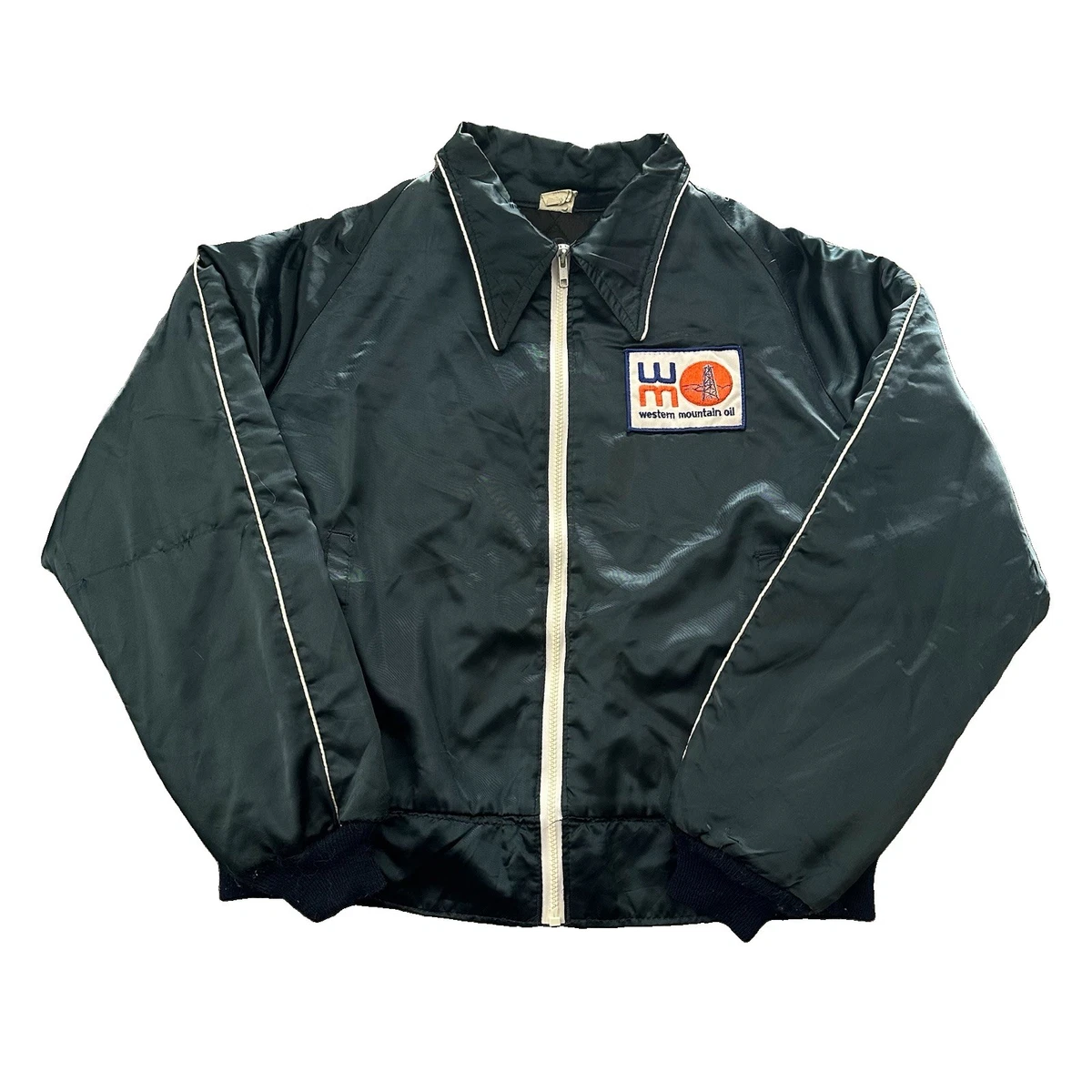 Bomber/Harrington Blue 1980s Vintage Outerwear Coats & Jackets for