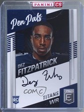 2021 Panini Donruss Elite Pen Pals Dez Fitzpatrick #PP-DFI Auto 0ea4