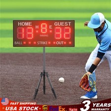 Baseball LED Wyświetlacz Tablica wyników Zielona z pilotem do meczów i zajęć