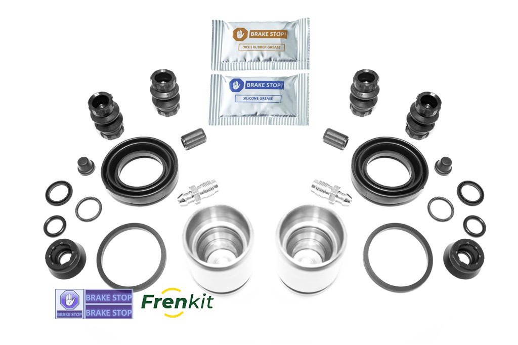 2 REAR BRAKE CALIPER REPAIR SEAL KIT & PISTONS FITS Vauxhall Astra Mk4 (G)98>05