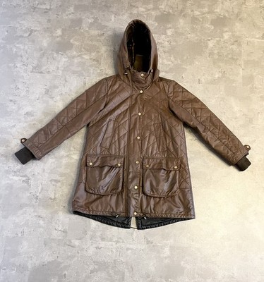 Barbour Pankhurst brown Wax Parka Jacket uk 8   freshly rewaxed for sale  